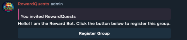 Registering the group
